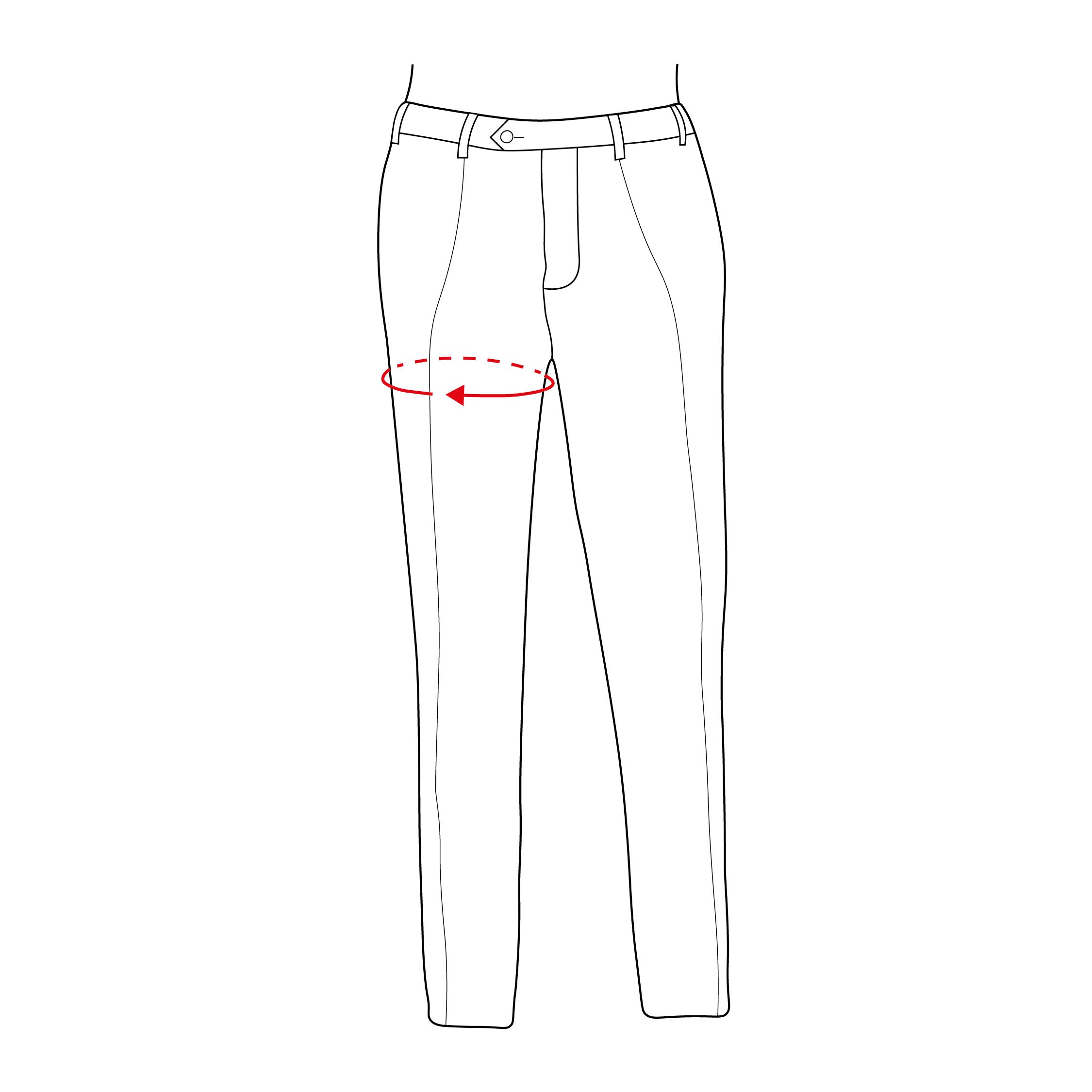 Hose mit Maßangabe, elegant.