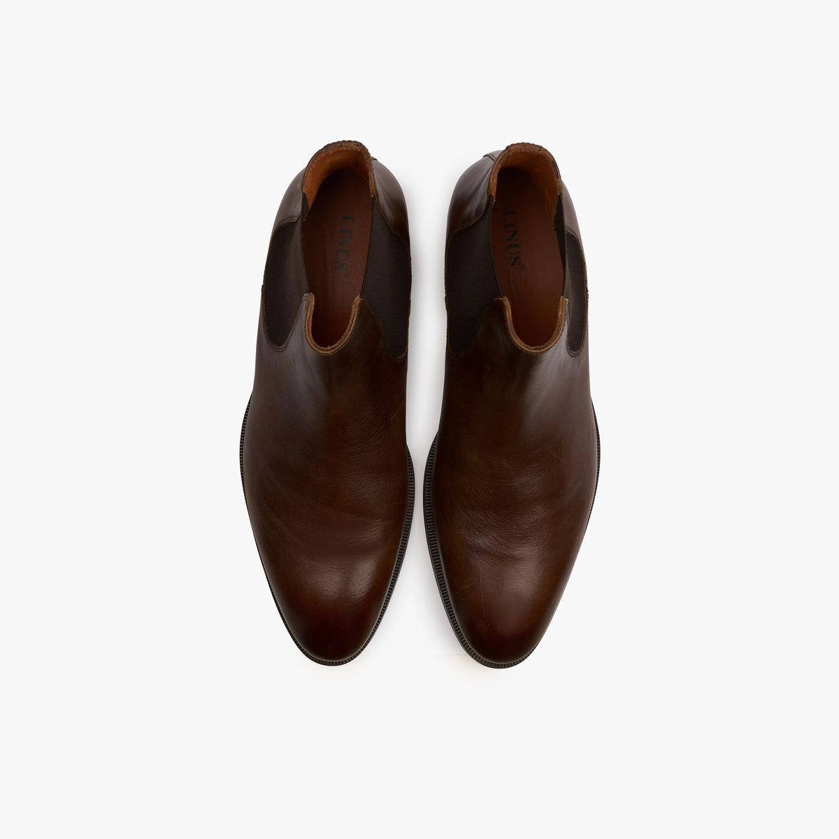 Chelsea Boots aus Glattleder in Cognac cognac Bild 1