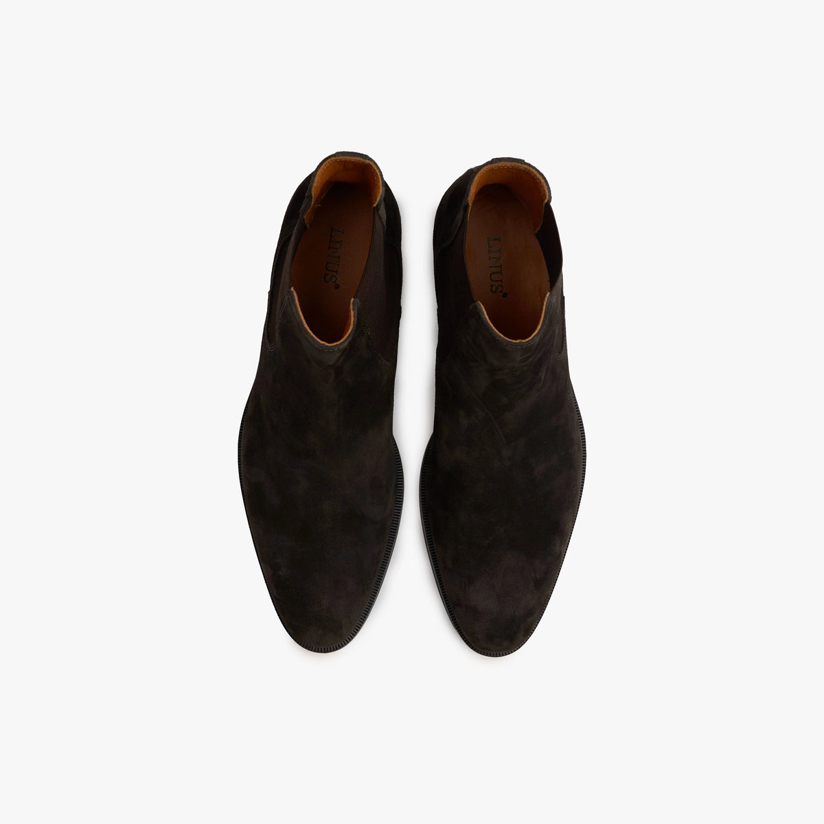 Chelsea Boots aus Veloursleder in Dunkelbraun dkl. braun Bild 1