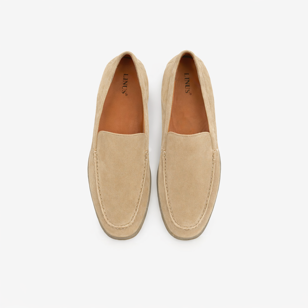 Loafer aus Veloursleder in Beige beige Bild 1