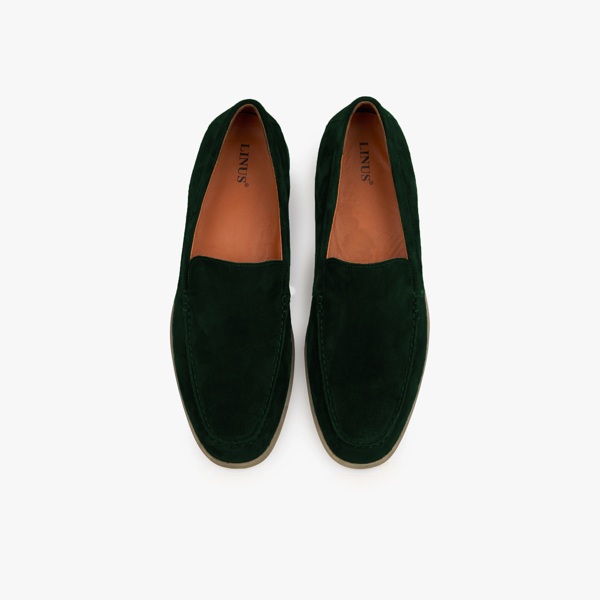 Loafer aus Veloursleder in Dunkelgrün dkl. grün Bild 1