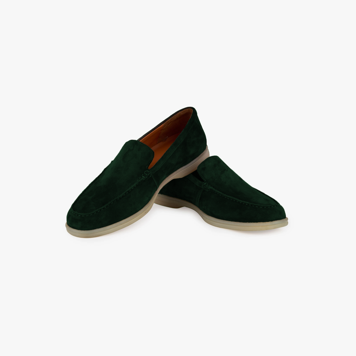Loafer aus Veloursleder in Dunkelgrün dkl. grün Bild 2