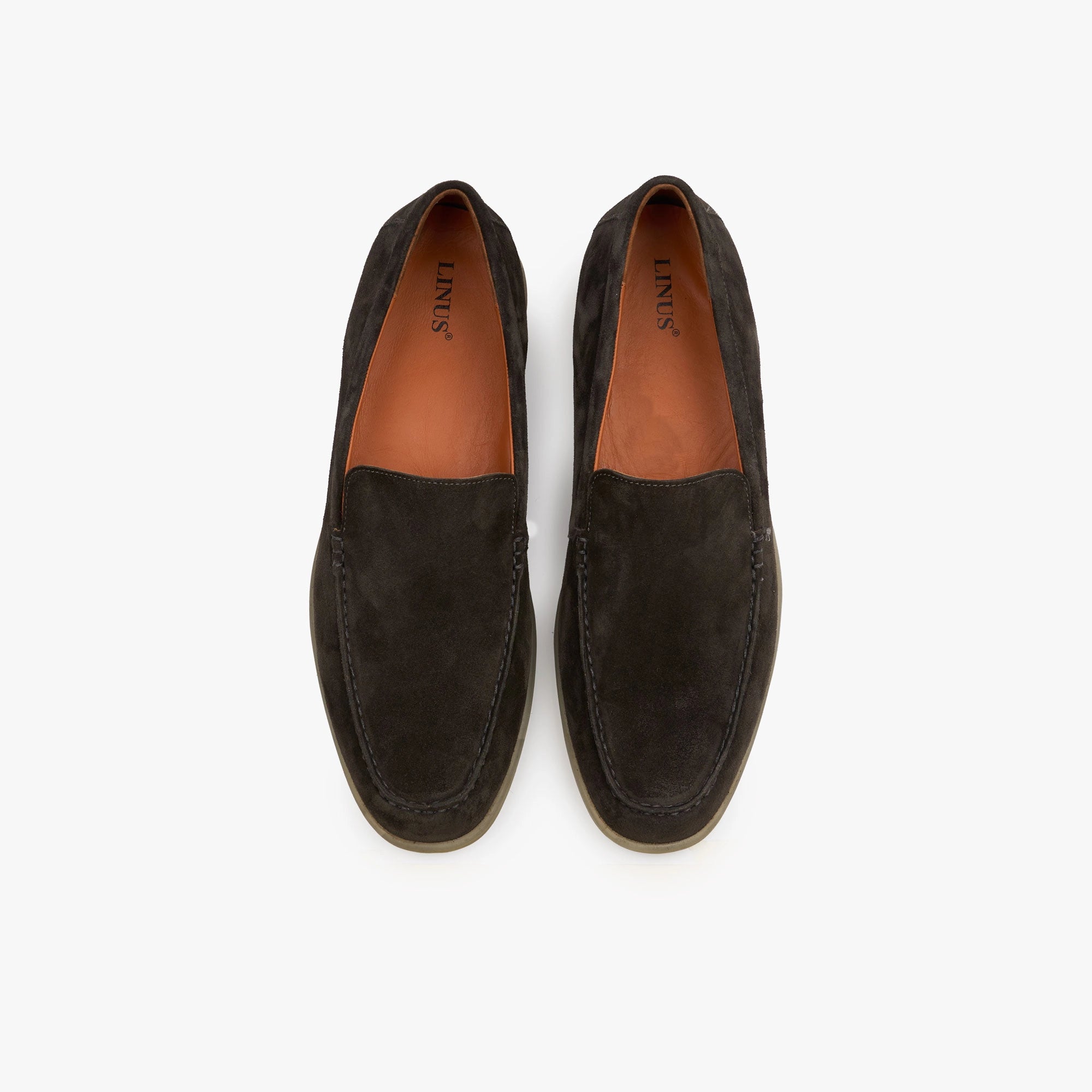 Loafer aus Veloursleder in Dunkelbraun dkl. braun Bild 1
