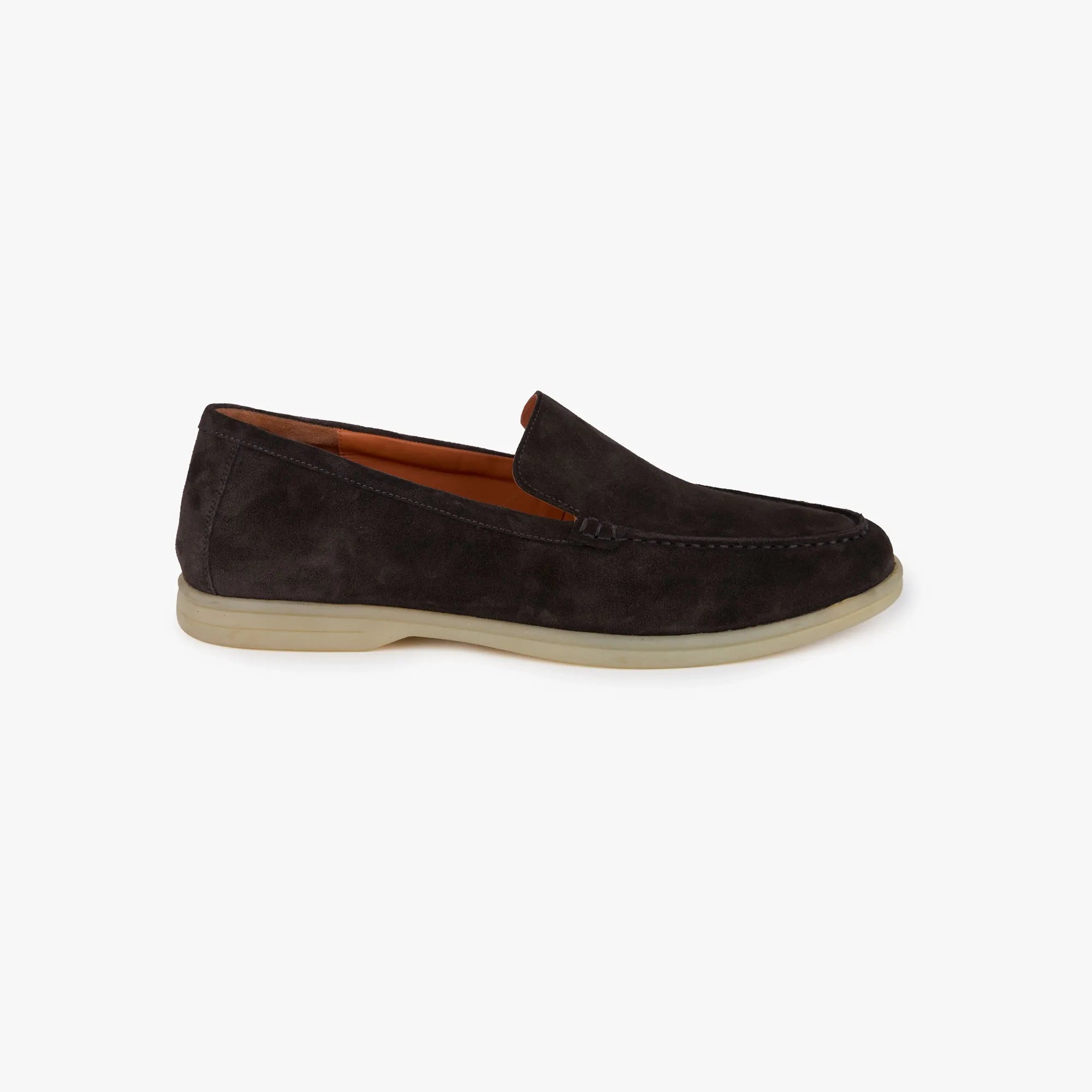 Loafer aus Veloursleder in Dunkelbraun dkl. braun Bild 4