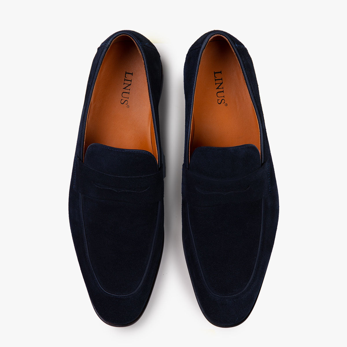 Penny Loafers aus Veloursleder in Dunkelblau dkl. blau Bild 1