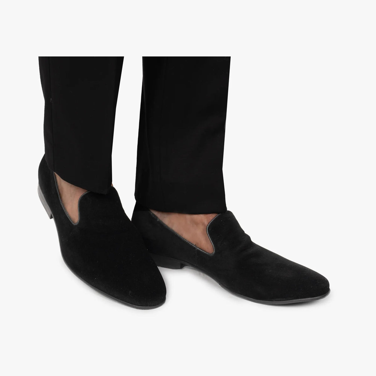 Smoking Loafer aus Samt in Schwarz schwarz Bild 4