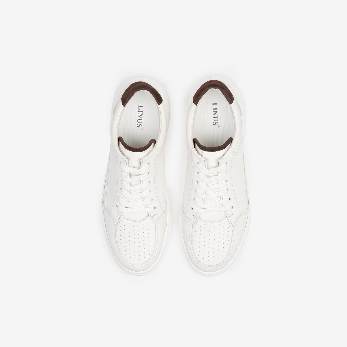 Sneaker aus Rindleder in Weiß weiß Bild 1