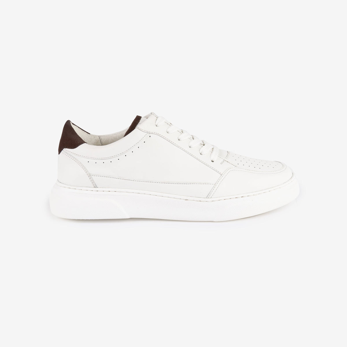 Sneaker aus Rindleder in Weiß weiß Bild 2