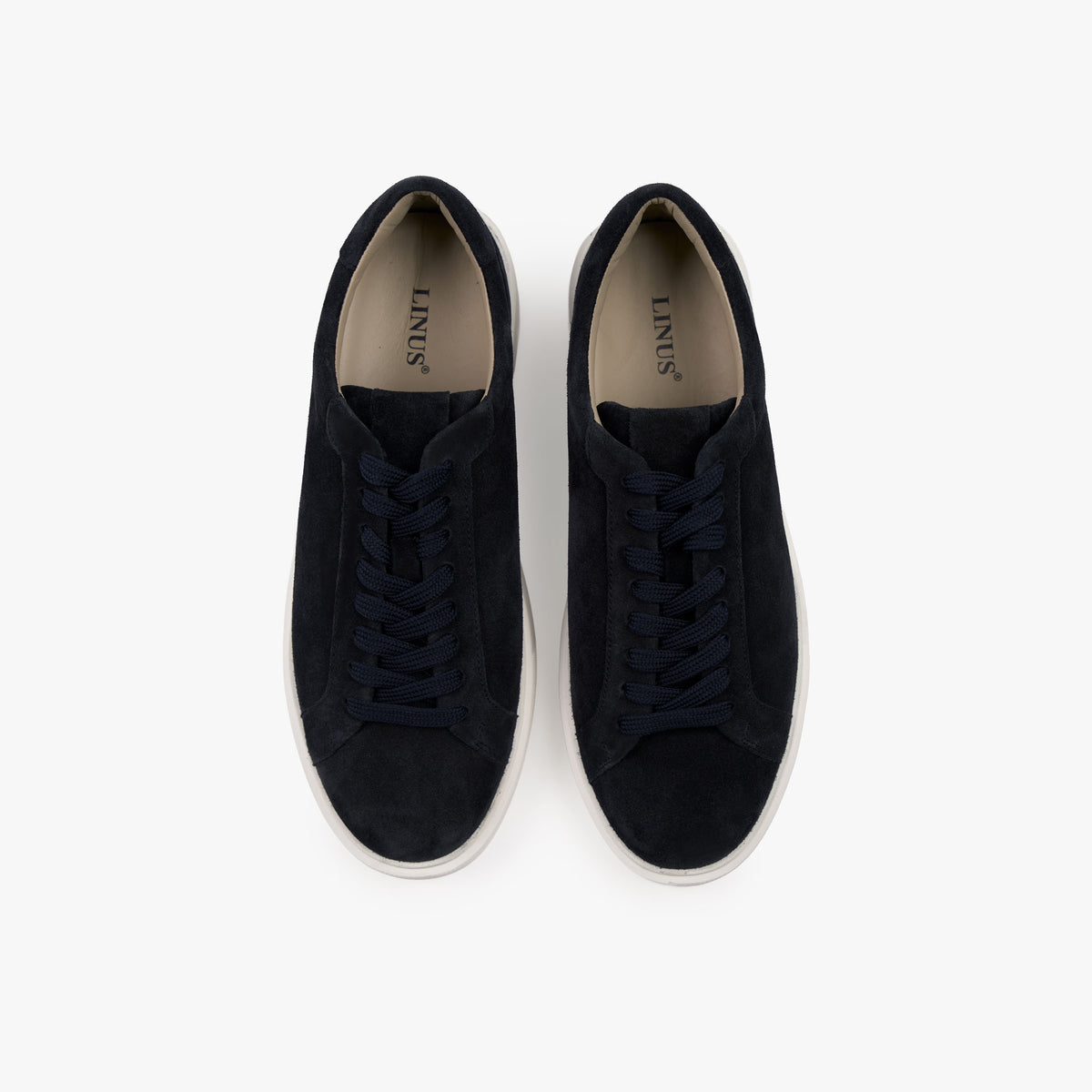 Sneaker aus Veloursleder in Dunkelblau drk. blue Bild 1