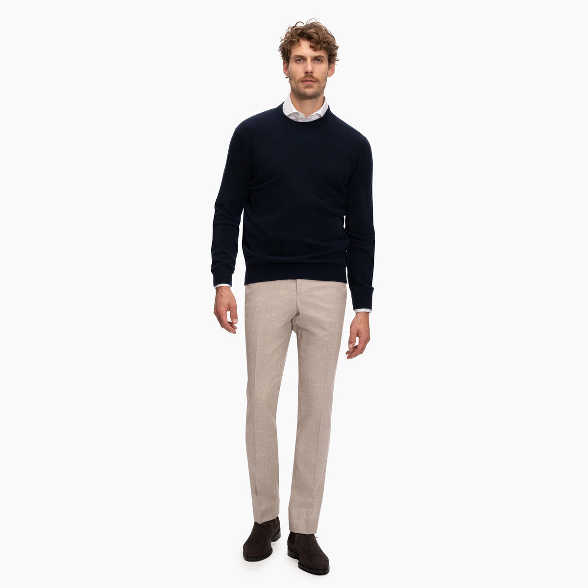 Kaschmirpullover in Dunkelblau PE25068-New Navy Bild 6