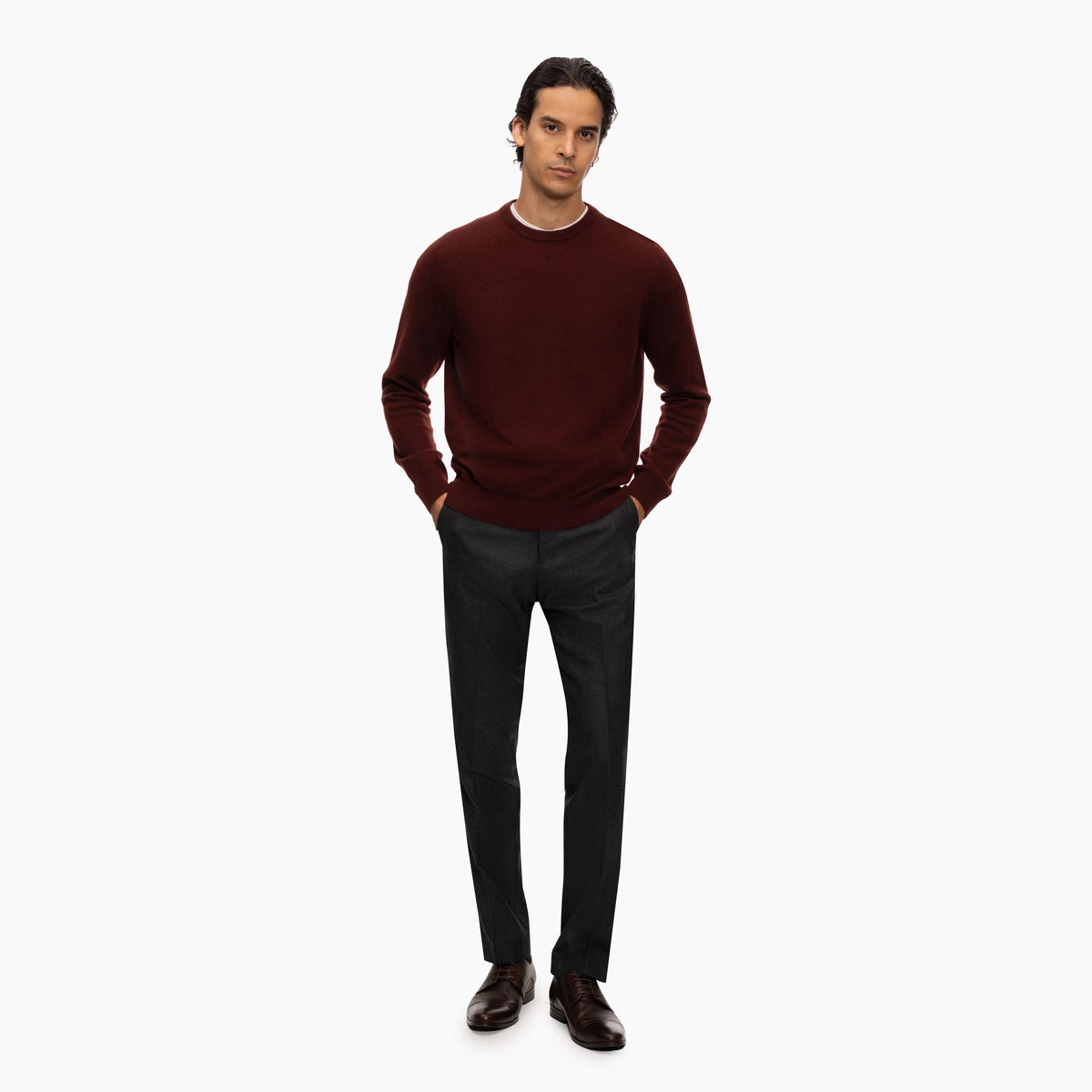 Kaschmirpullover in Dunkelrot PE23011-Mustang Bild 6