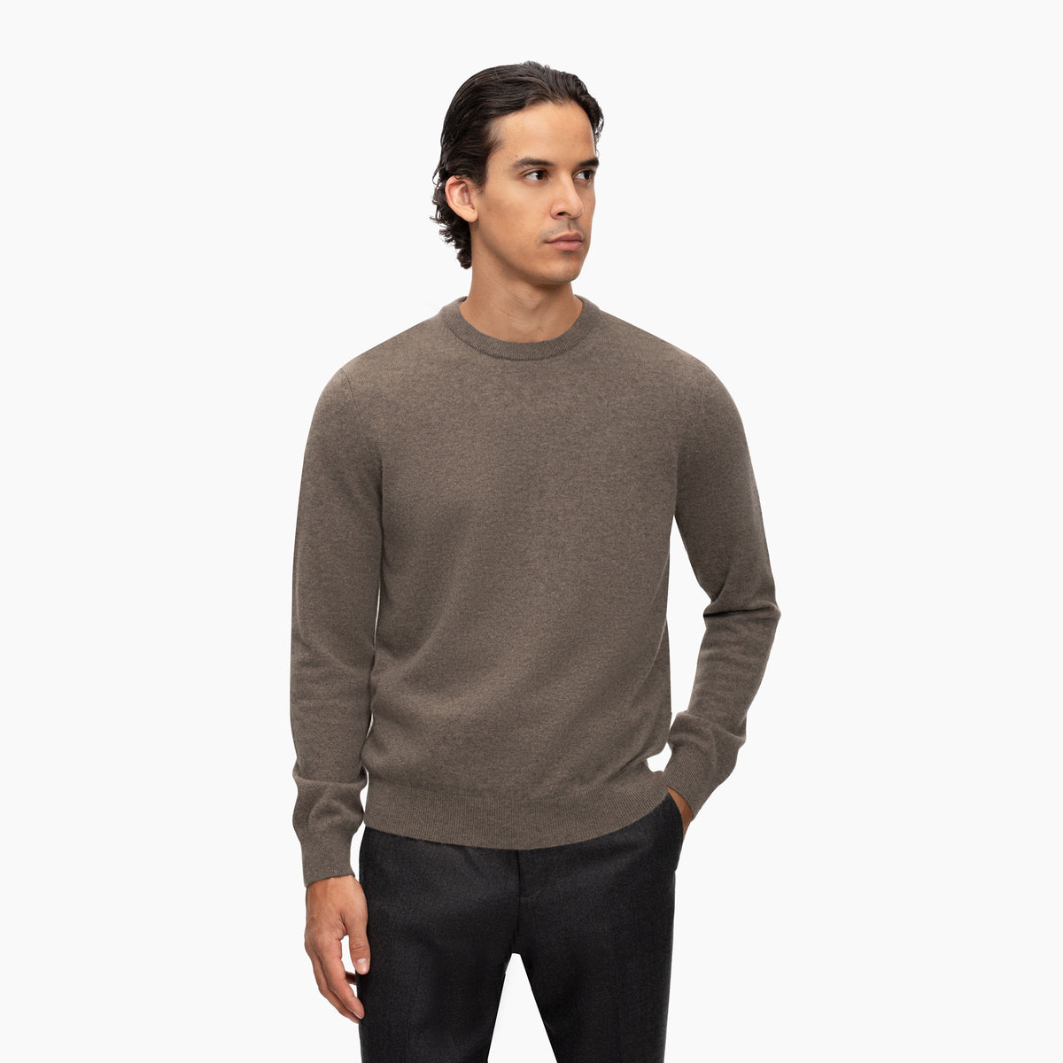 Kaschmirpullover in Hellbraun XA19010-Vapor Bild 1
