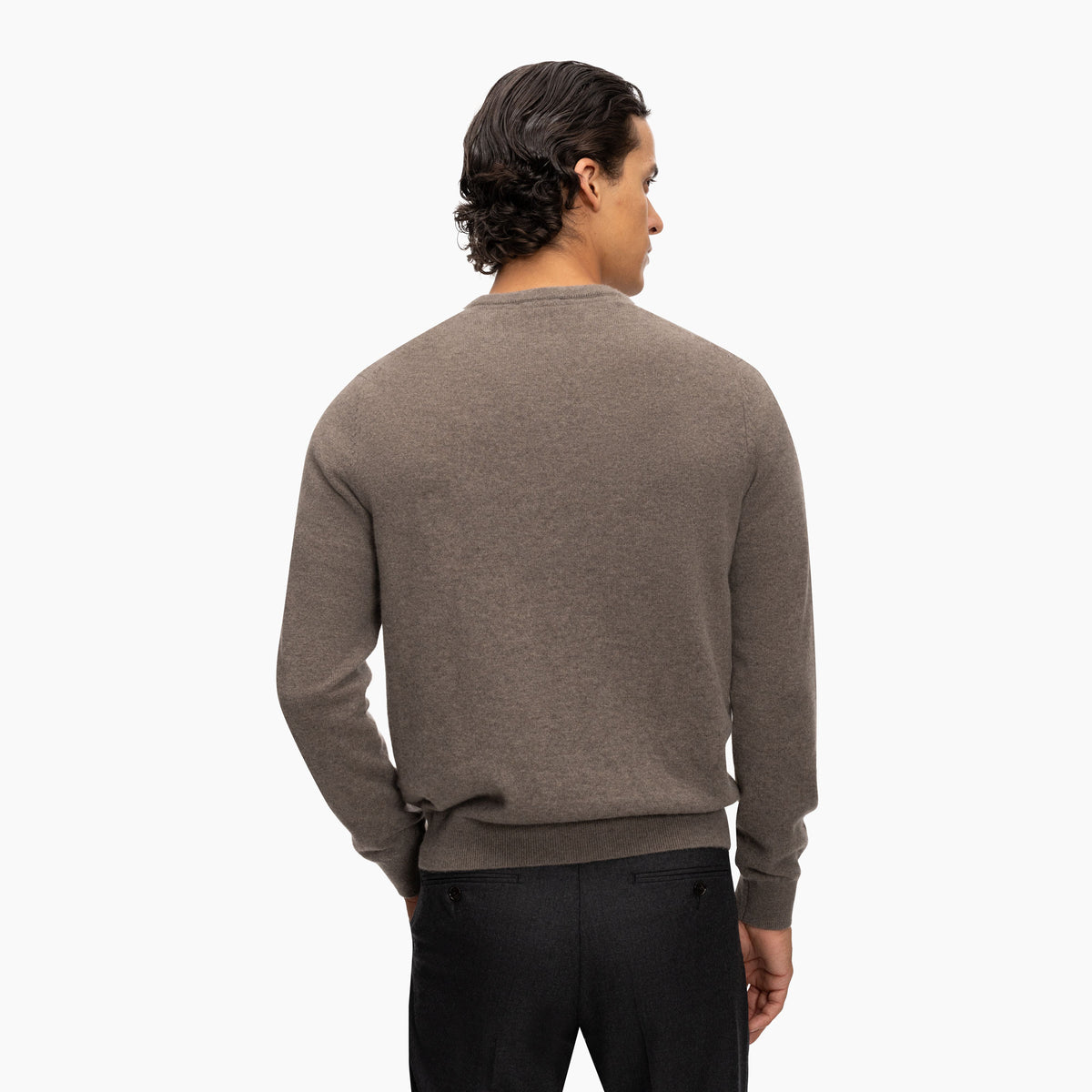 Kaschmirpullover in Hellbraun XA19010-Vapor Bild 2
