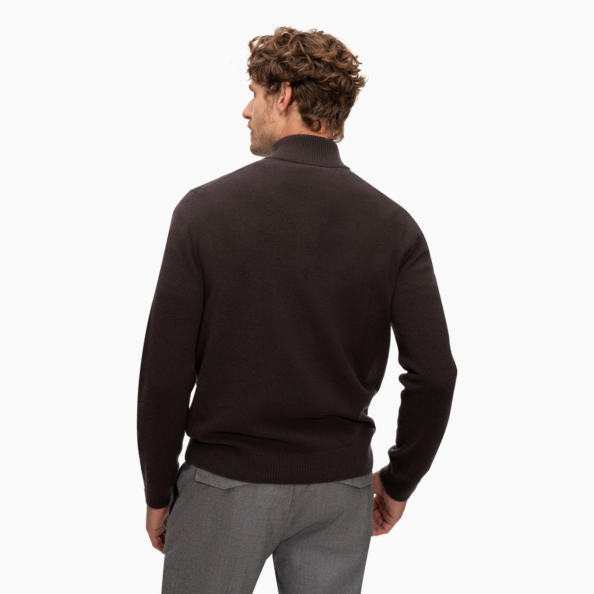 Kaschmirpullover Troya in Dunkelbraun PE25112-Black Coffee Bild 2
