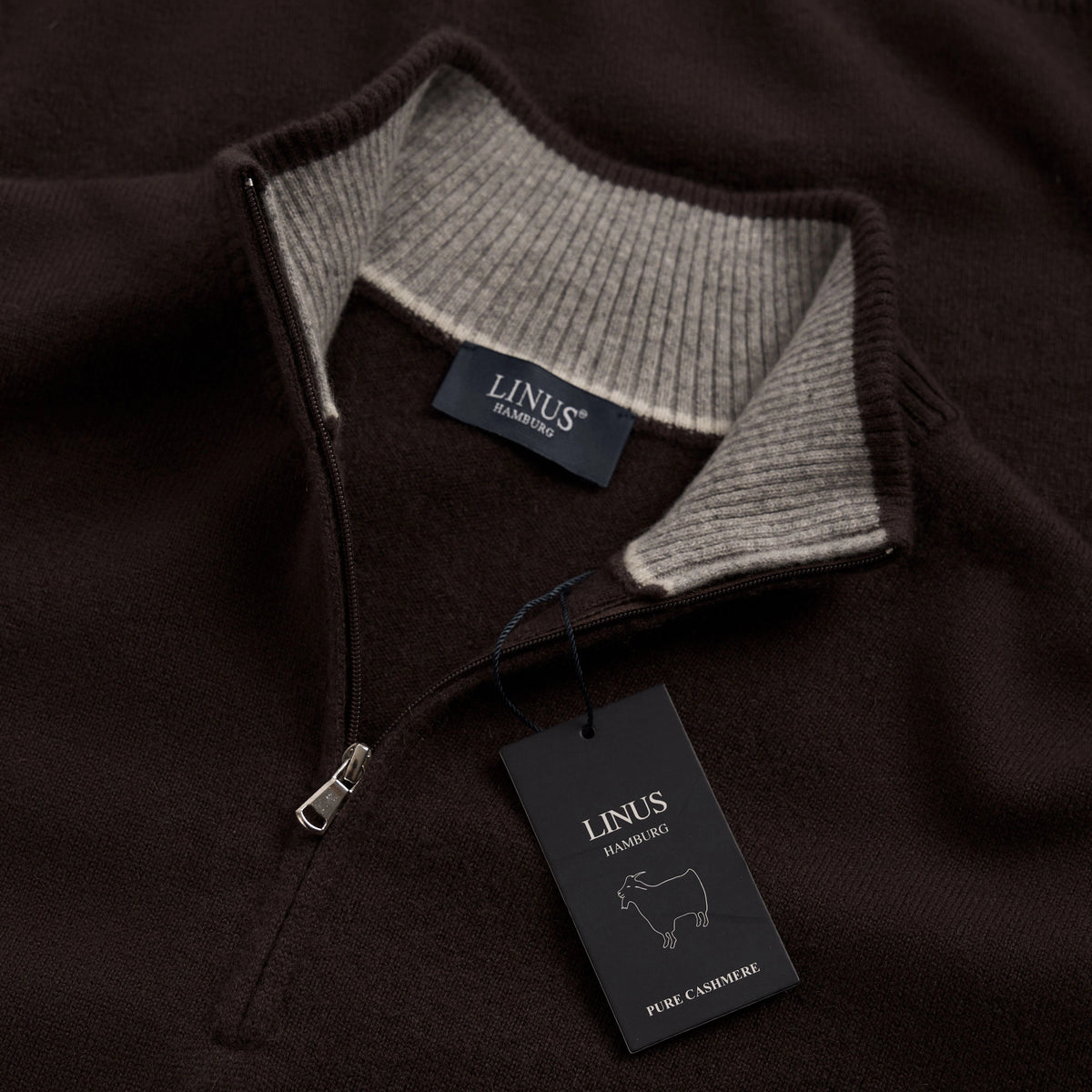 Kaschmirpullover Troya in Dunkelbraun PE25112-Black Coffee Bild 3
