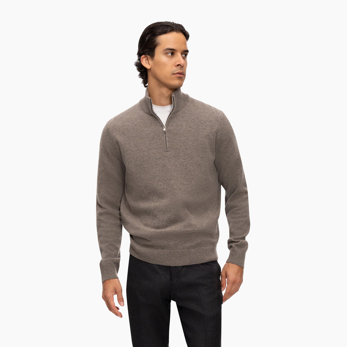 Kaschmirpullover Troya in Taupe XA19010-Vapor Bild 1