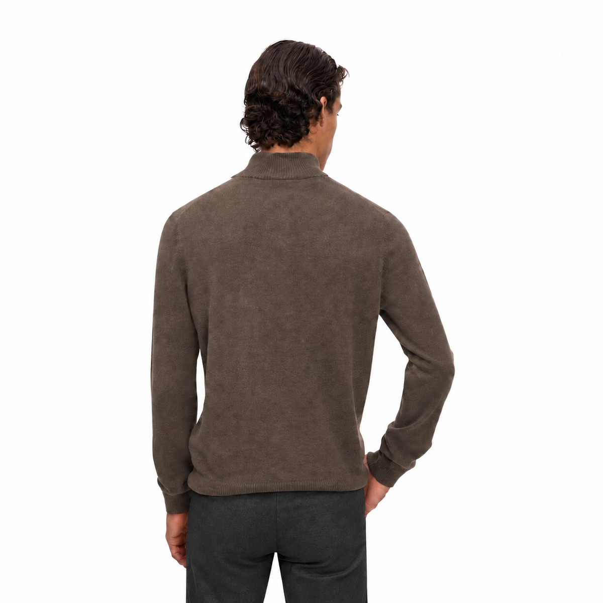 Kaschmirpullover Troya in Taupe XA19010-Vapor Bild 2