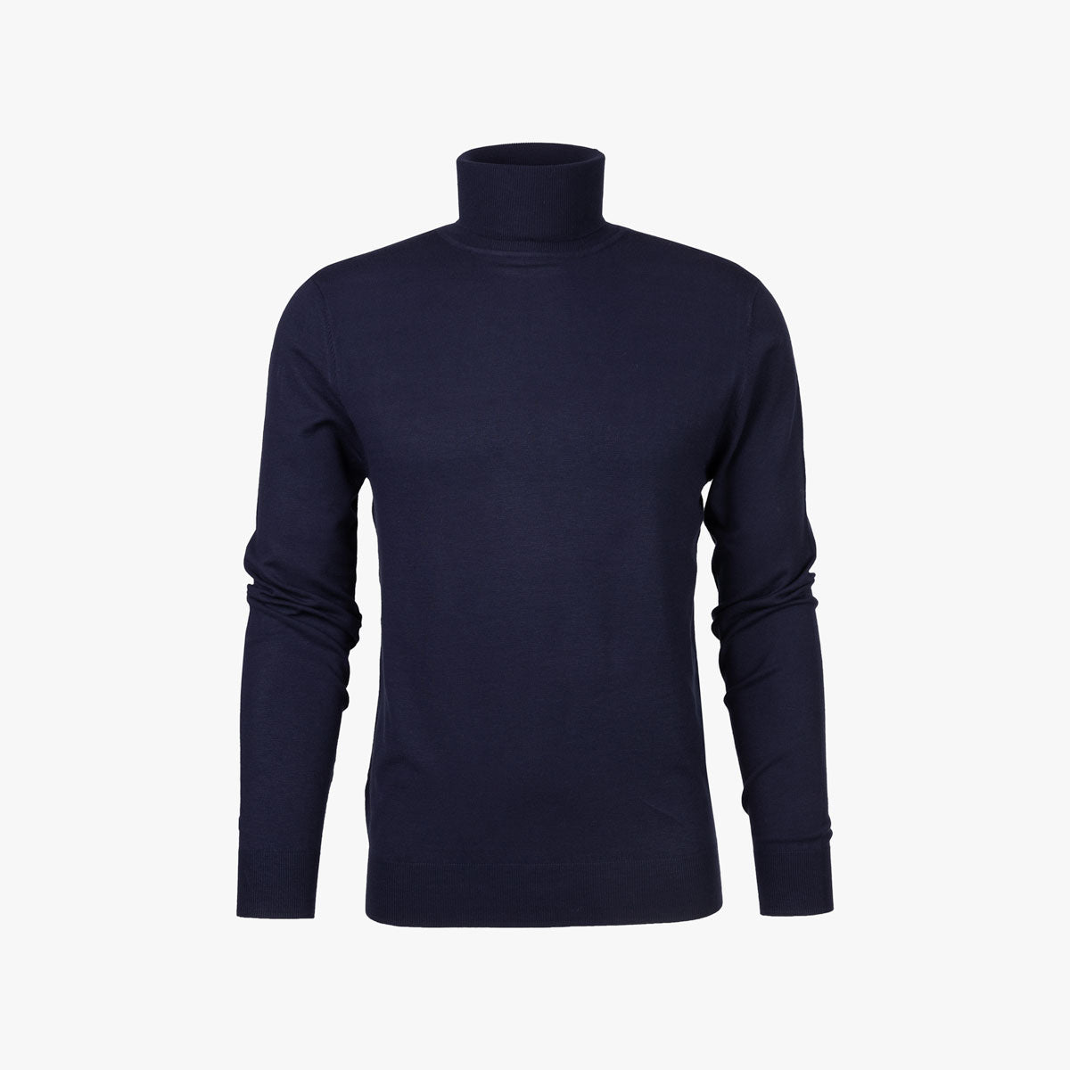 Rollkragenpullover aus Feinstrick in dunkelblau AF847 Bild 3