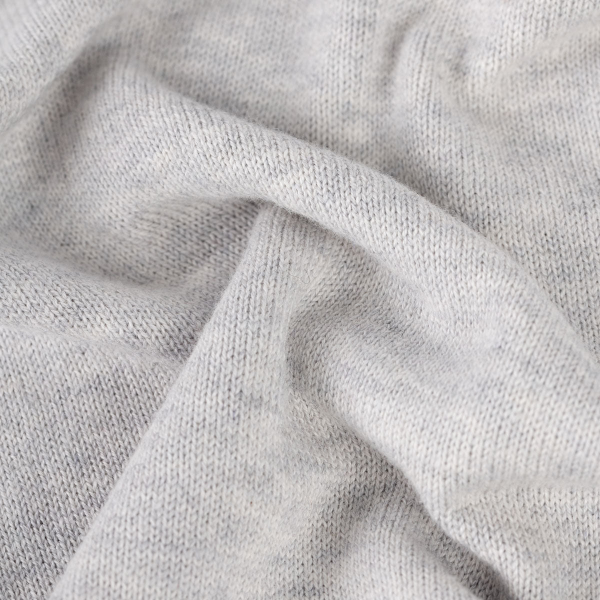 Rundhalspullover aus Baumwolle/Kaschmir in hellgrau light grey 003 Bild 5