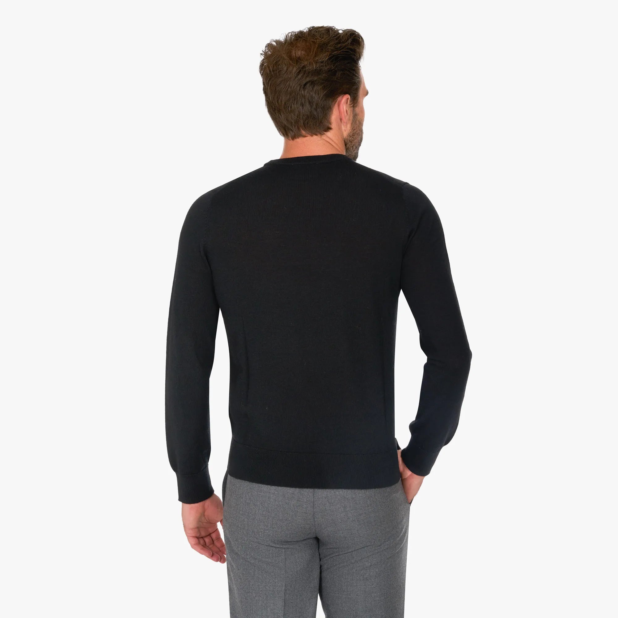 Pullover aus Schurwolle in Schwarz schwarz Bild 2