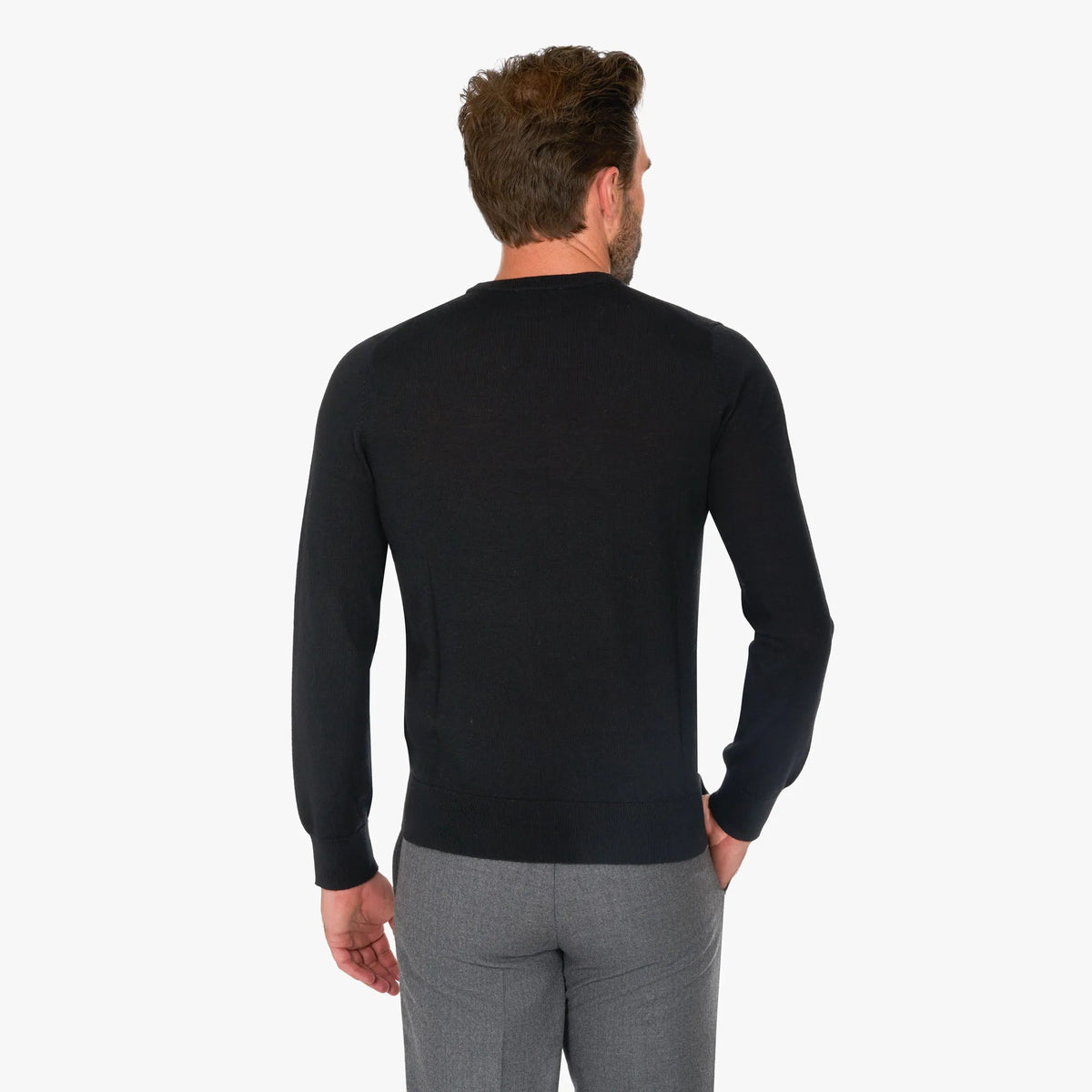 Pullover aus Schurwolle in Schwarz schwarz Bild 2