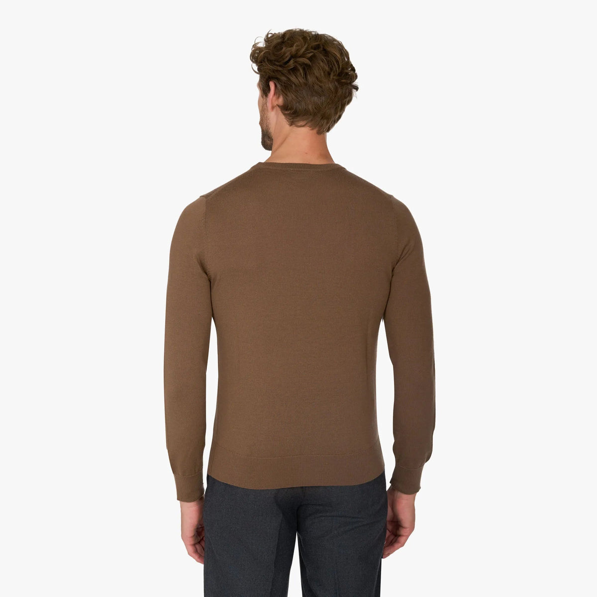 Pullover aus Schurwolle in Braun braun Bild 2