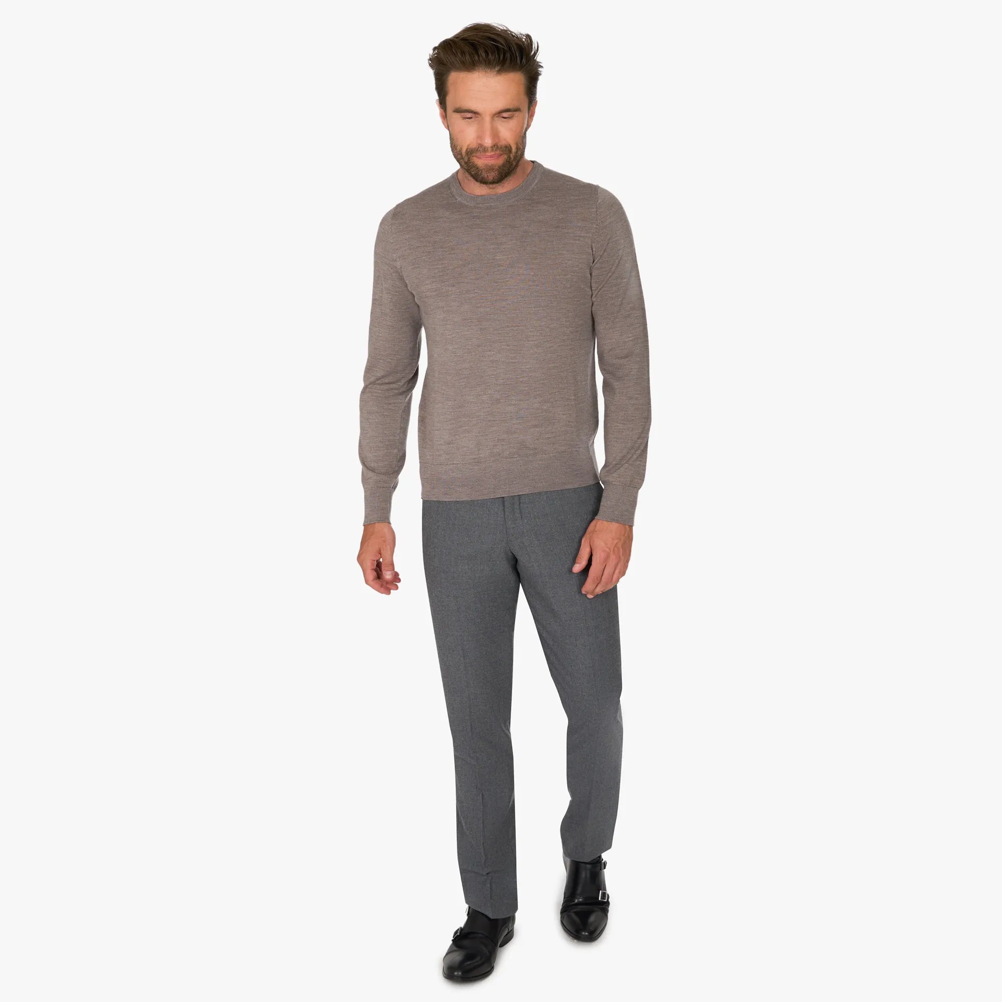 Pullover aus Schurwolle in Beige beige Bild 5