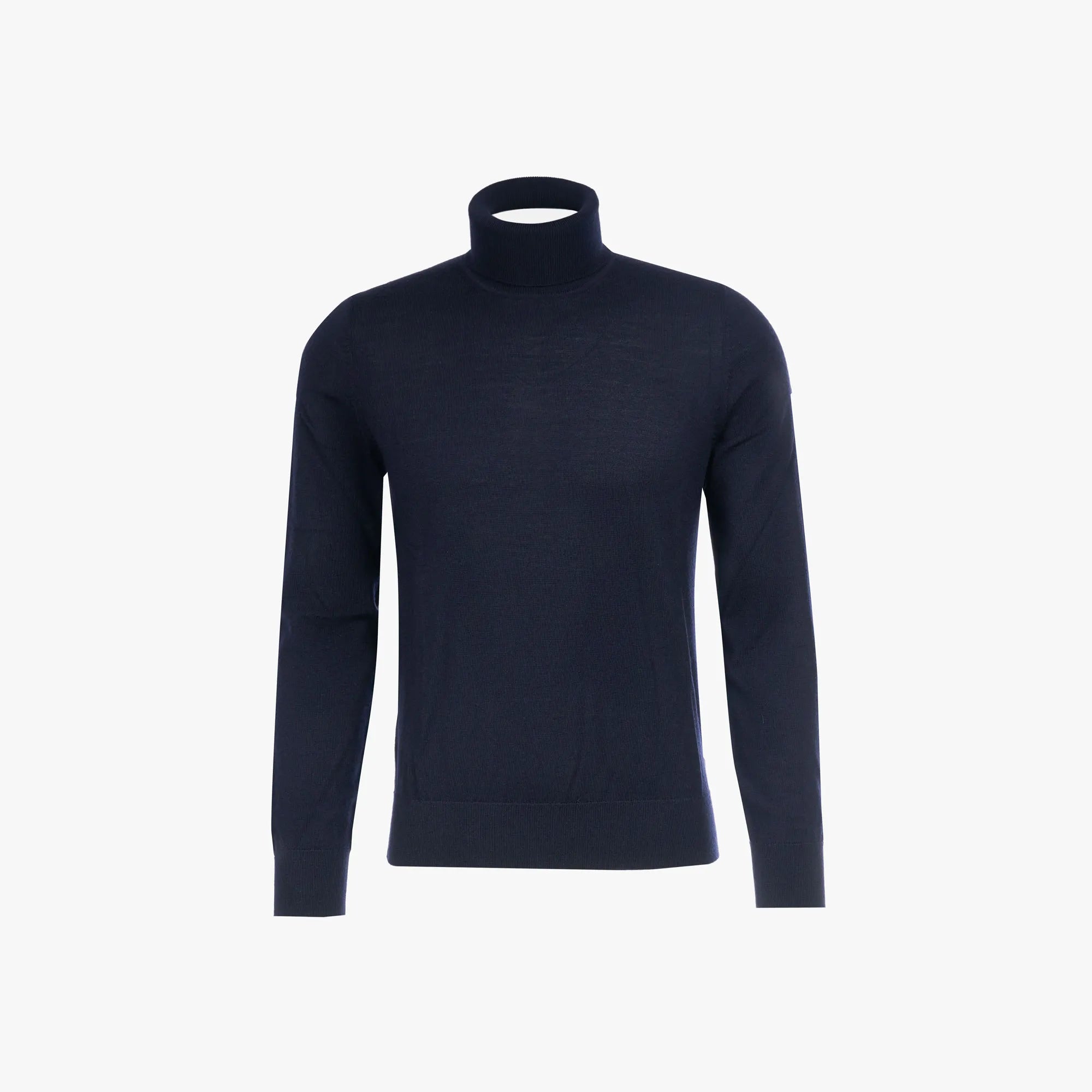 Rollkragenpullover aus Schurwolle in Dunkelblau dkl. blau Bild 4