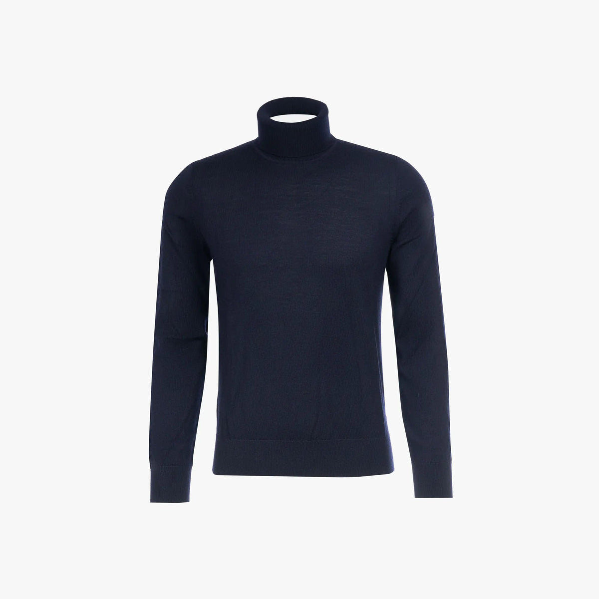 Rollkragenpullover aus Schurwolle in Dunkelblau dkl. blau Bild 4