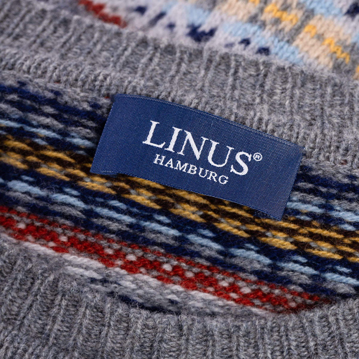 Pullover aus Merinowolle mit buntem Muster multicolor Bild 3