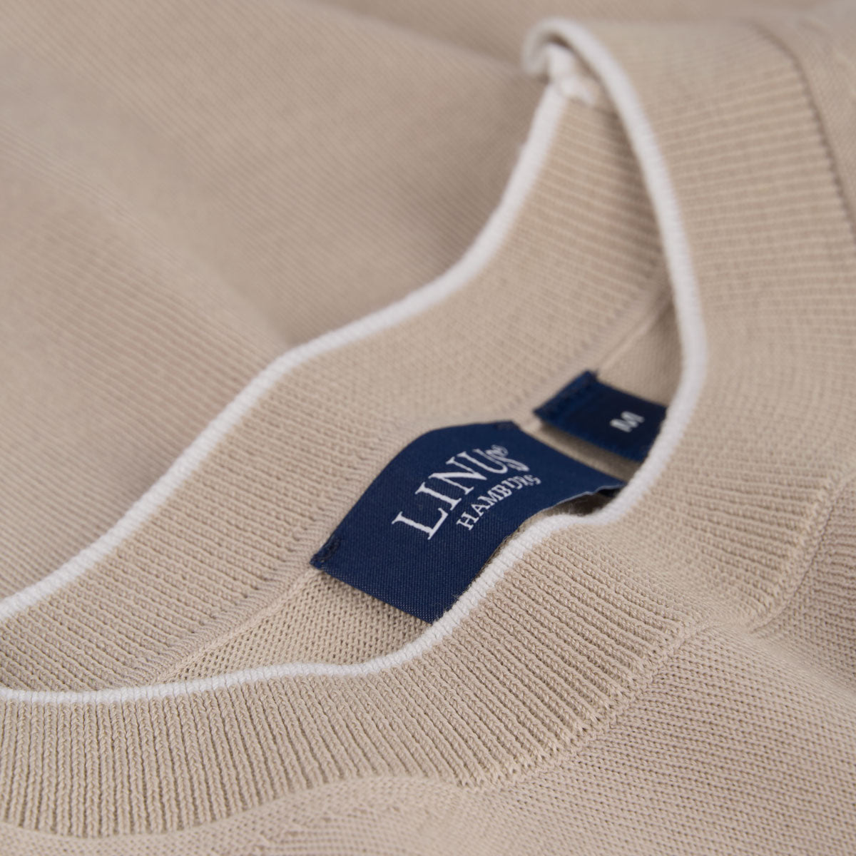 T-Shirt Rundhals aus Wolle & Baumwolle in Beige beige Bild 4