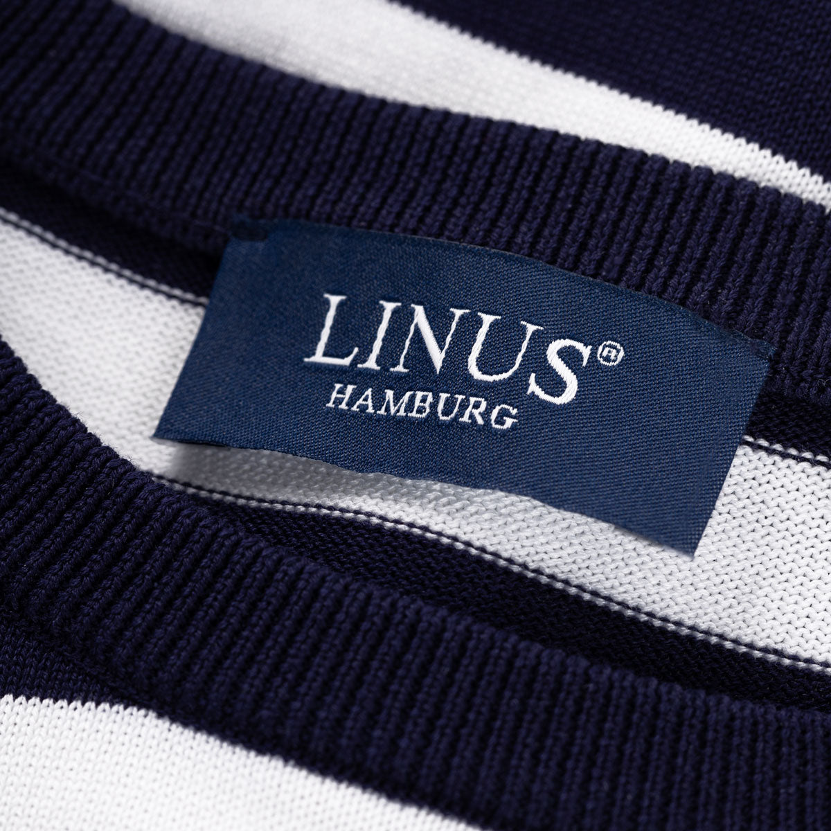 T-Shirt Rundhals mit Streifen in dunkelblau-weiß dkl. blau/weiss/gest Bild 3