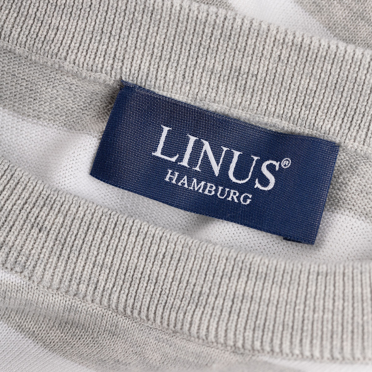 T-Shirt Rundhals mit Streifen in hellgrau-weiß hellgrau/weiss/gestr Bild 3