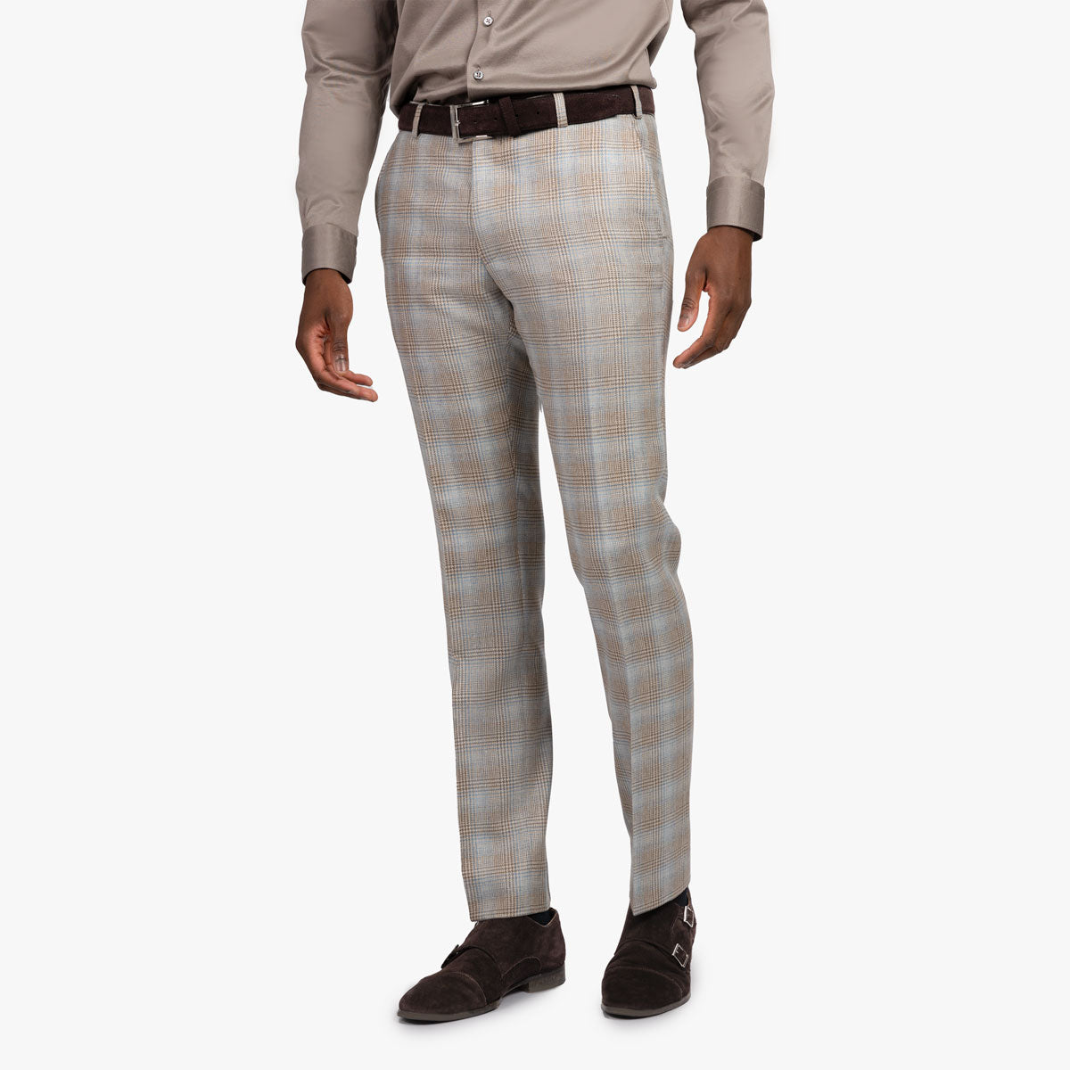 Anzug Prato mit Karo in beige hellblau beige/karo Bild 4