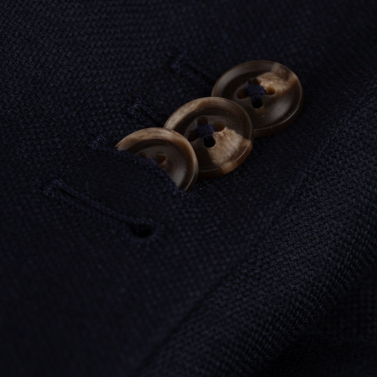 Blauer Modern Fit Anzug Prato mit Panamabindung dkl. blau Bild 2