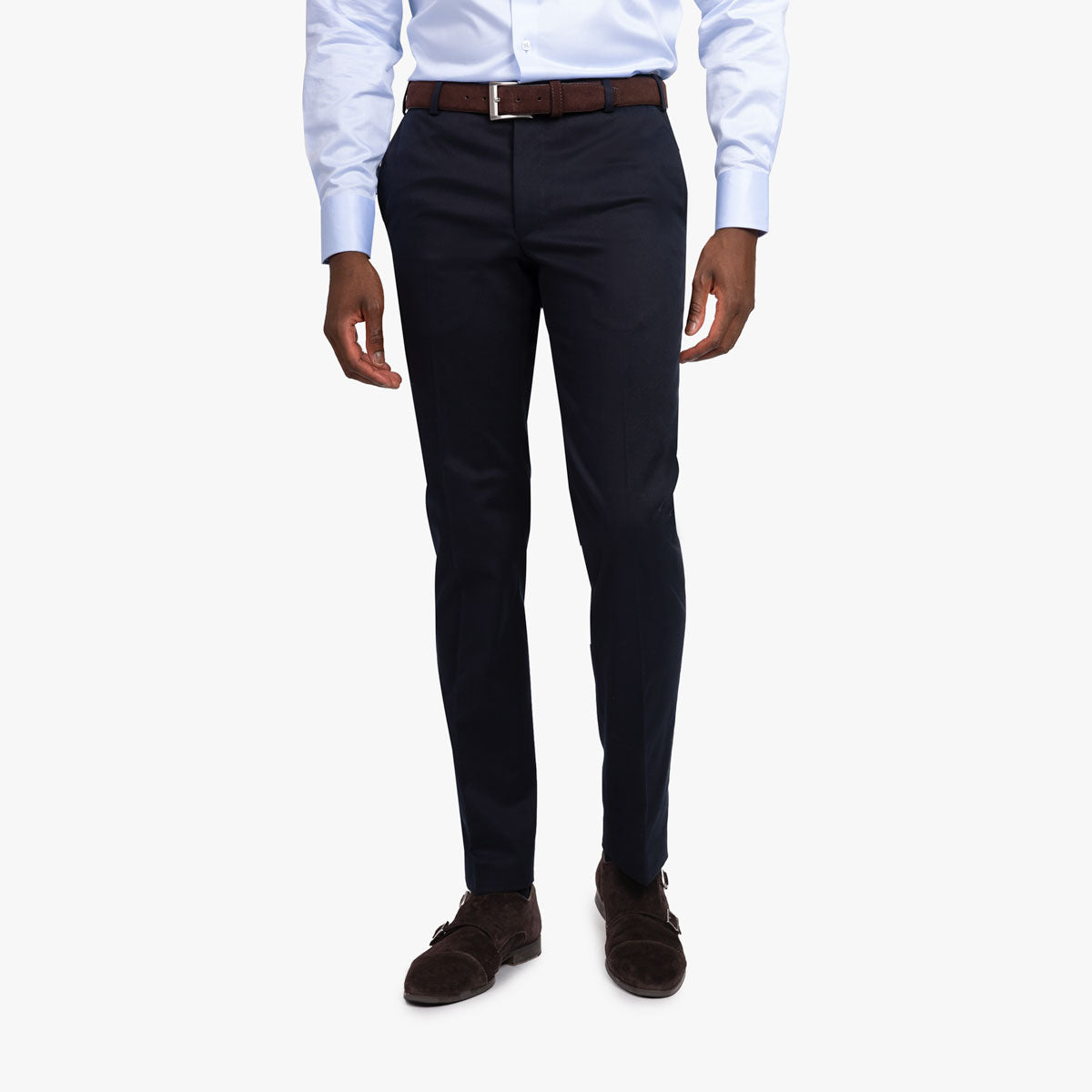 Baukastenhose Siena aus Sea-Island-Baumwolle in dunkelblau dkl. blau Bild 1