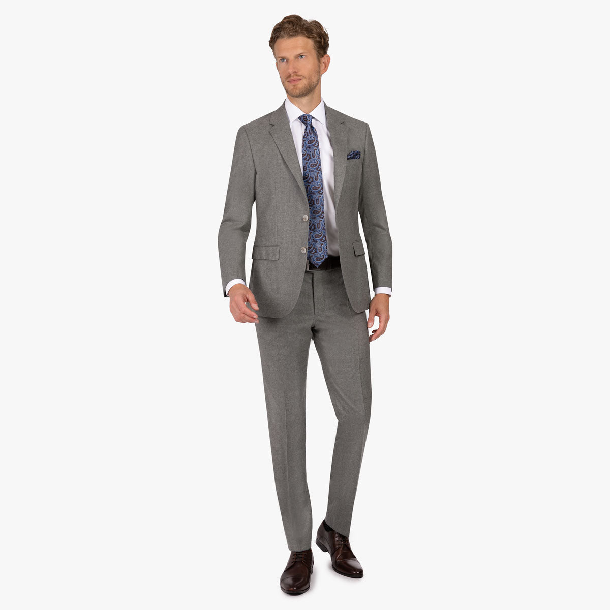 Baukastensakko Genf aus Schurwolle in Grau hellgrün Bild 8