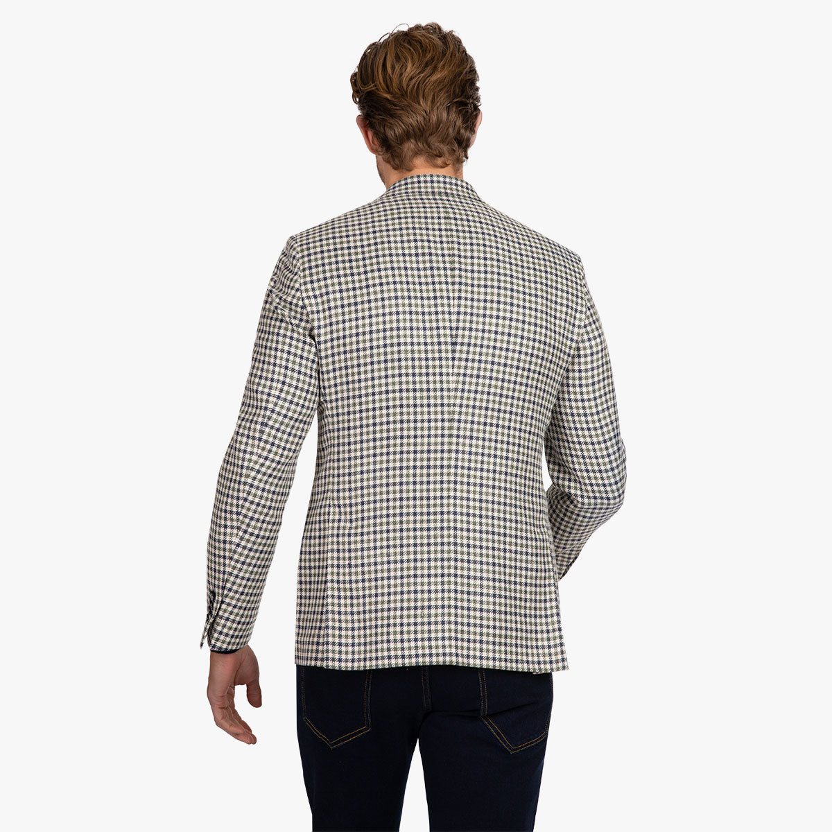 Sakko Genf/I mit Vichy in blau-grün-beige blau/karo Bild 2