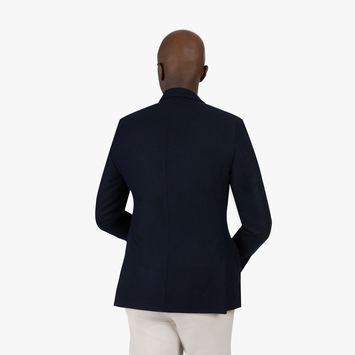 Sakko Genf in dunkelblauer Panamabindung und Kaschmiranteil dkl. blau Bild 3