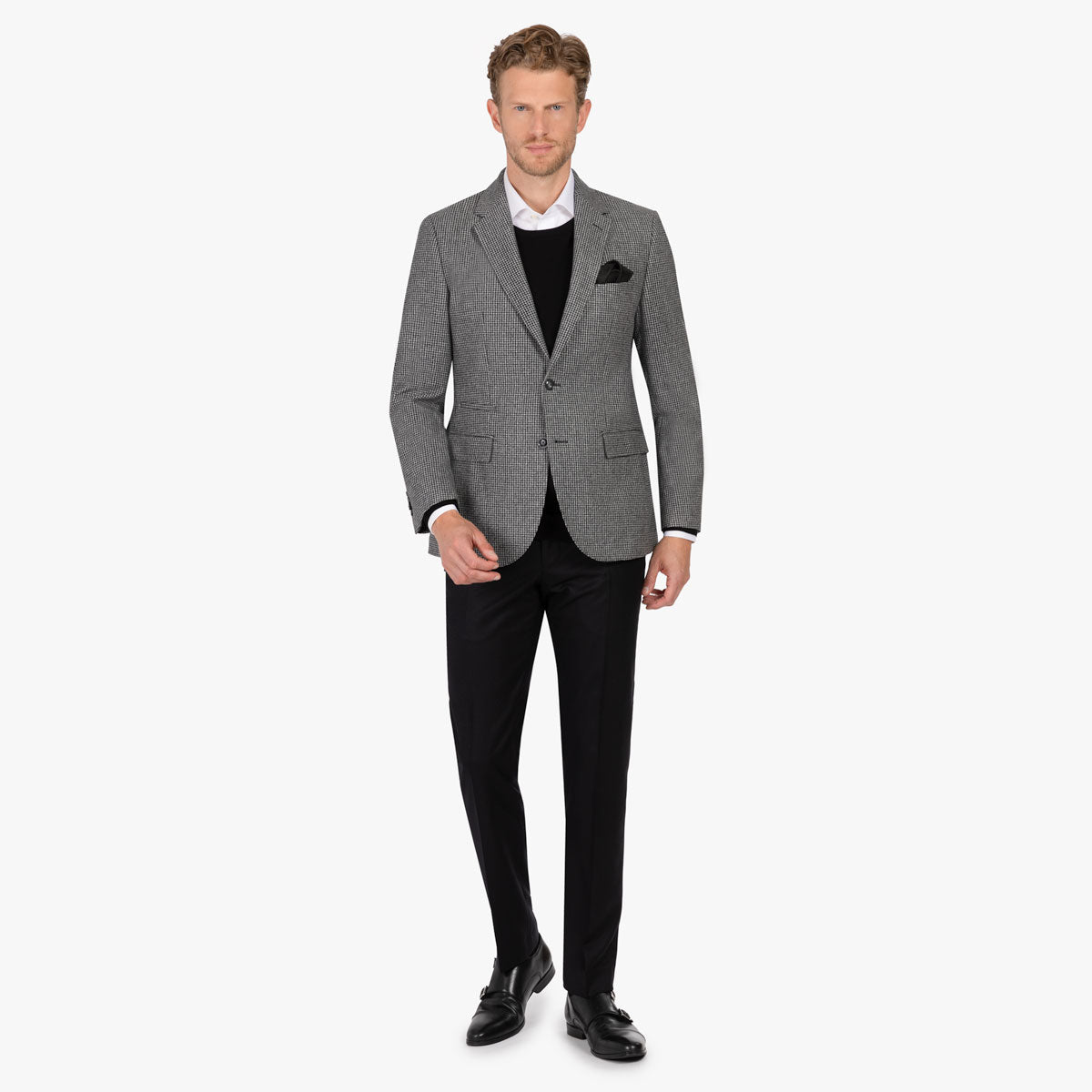 Sakko Pesaro in Grau mit Hahnentritt grau/gemustert Bild 1