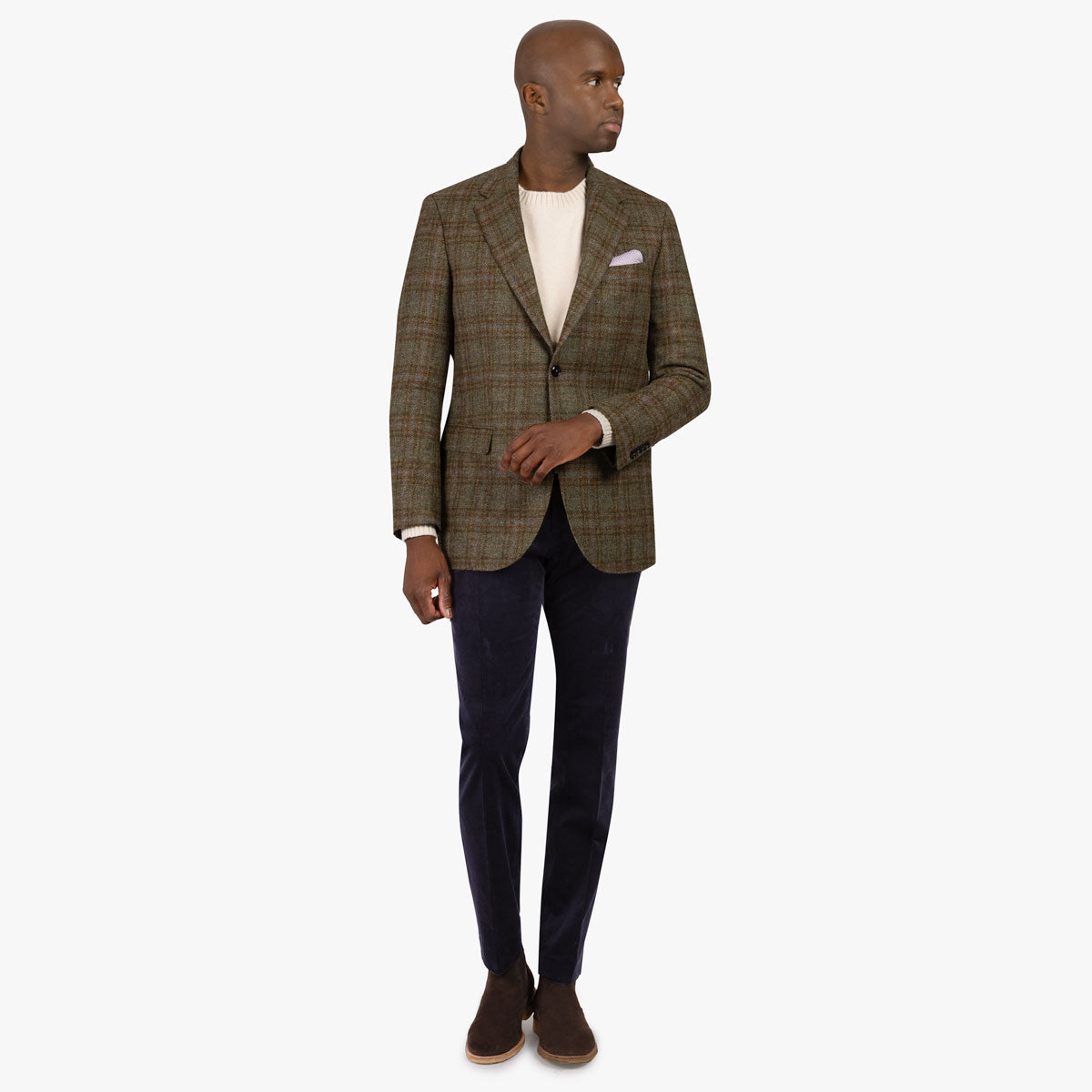 Sakko Prato aus Tweed grün Bild 8