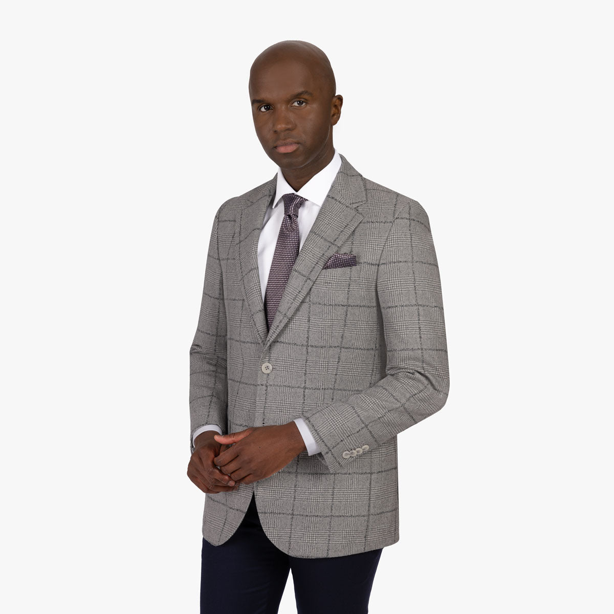 Sakko Prato mit Karo in Grau grau/karo Bild 2
