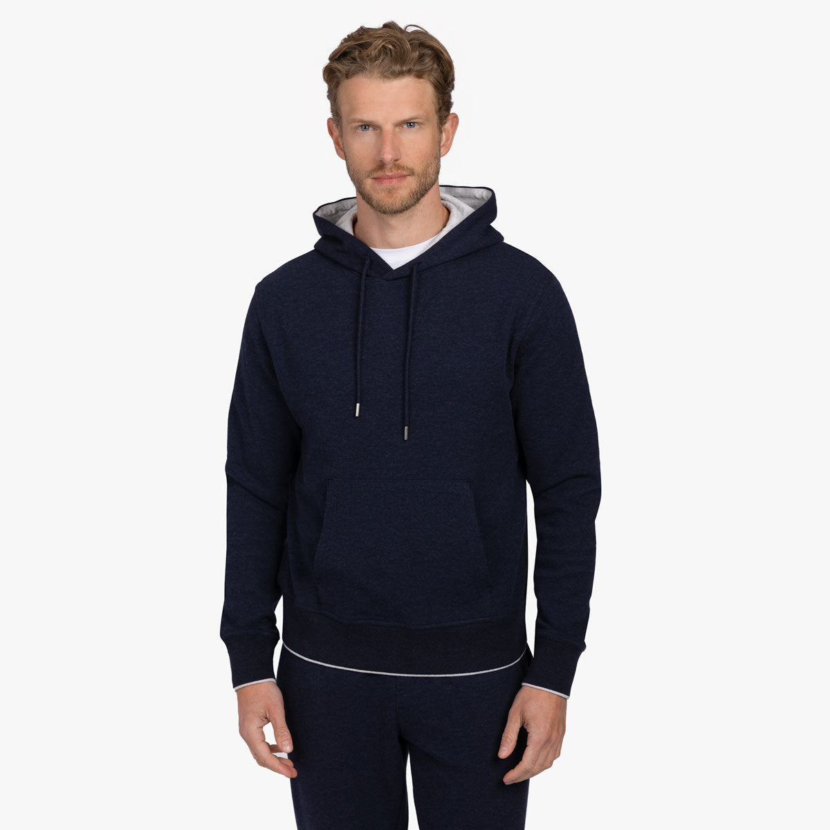 Hoodie in dunkelblau drk. blue J3102 Bild 1