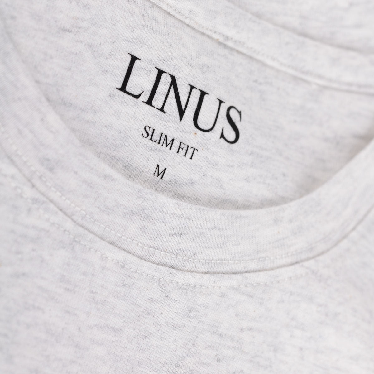 T-Shirt Rundhals aus Baumwolle in hellgrau light grey Bild 3