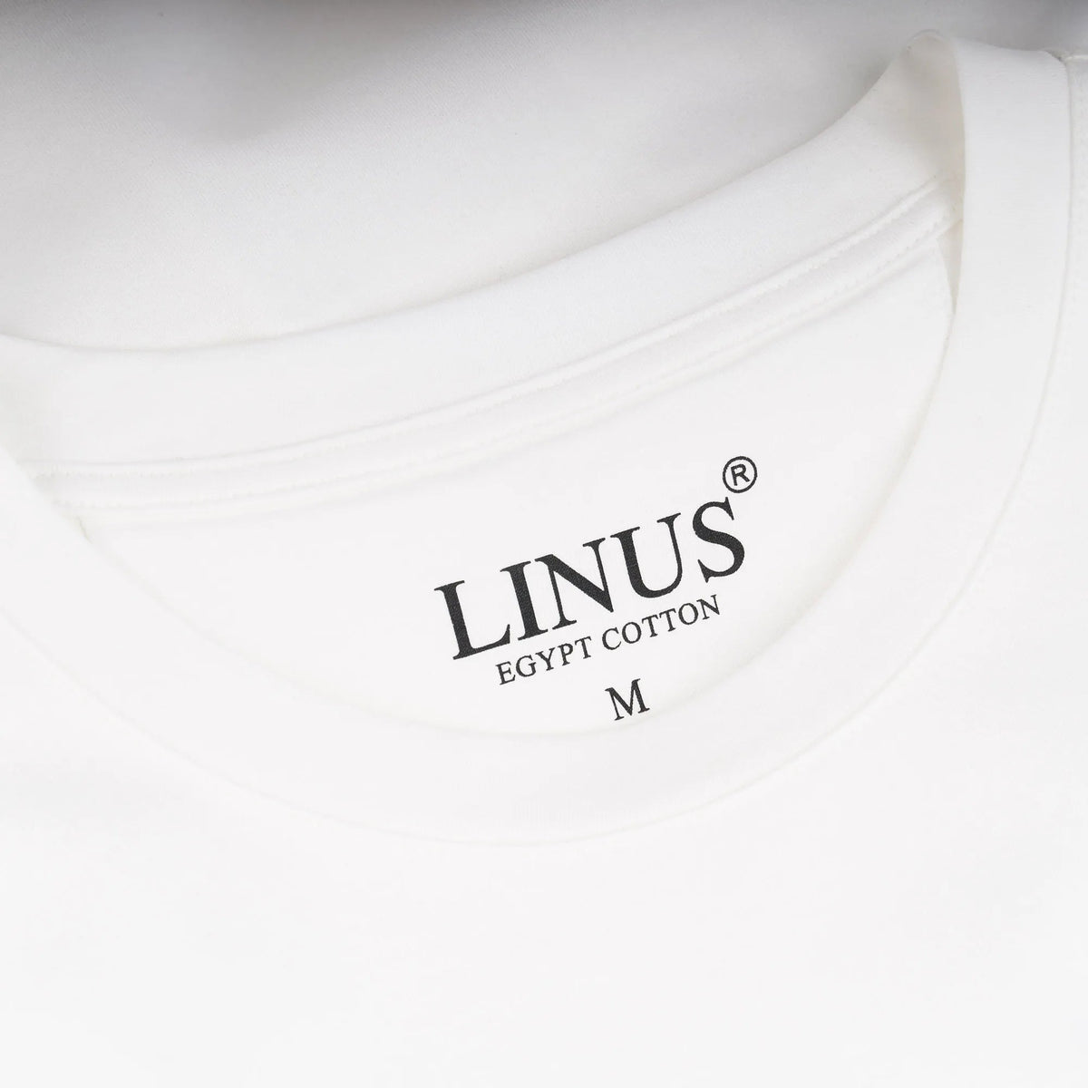 Weißes T-Shirt aus Egypt Cotton weiss Bild 3