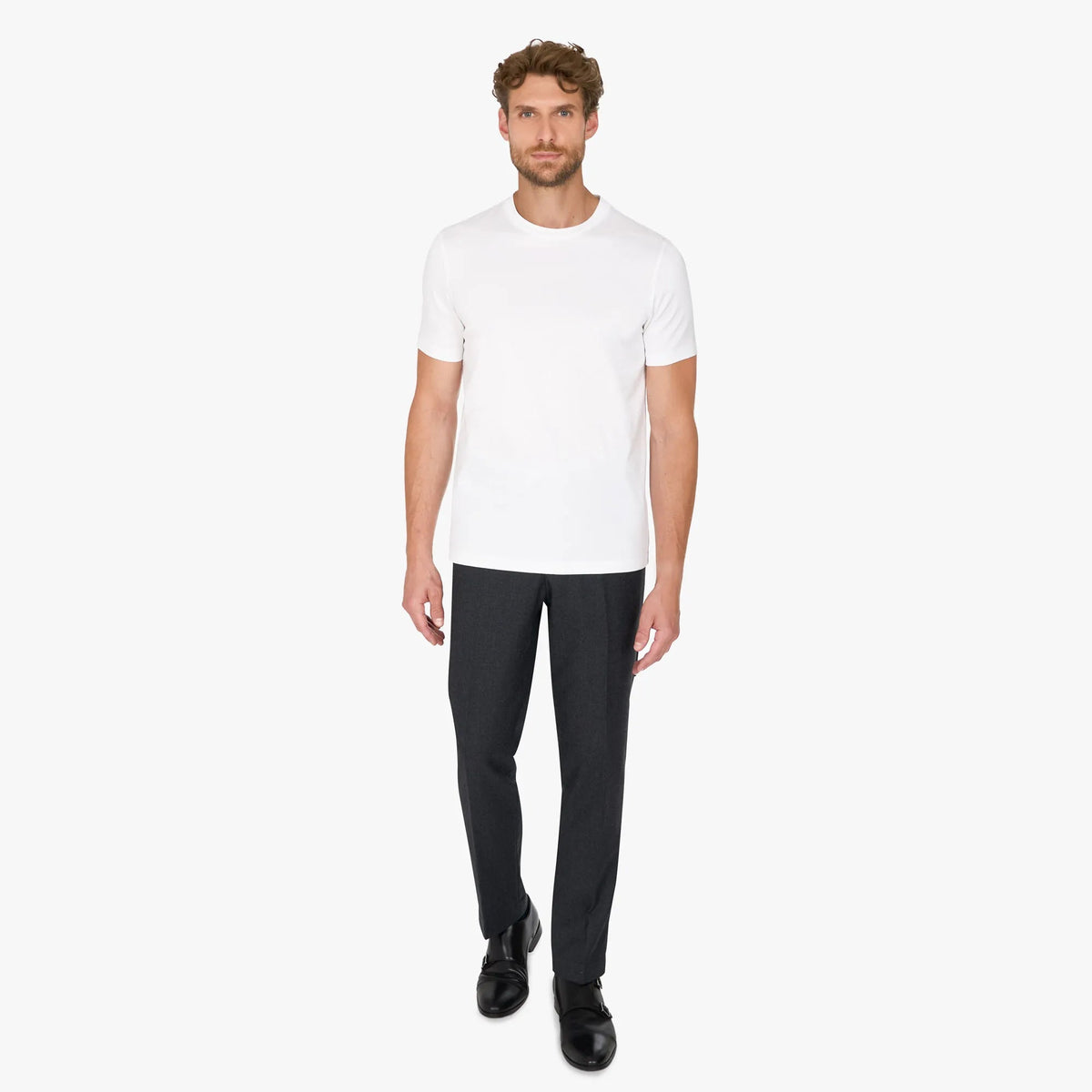 Weißes T-Shirt aus Egypt Cotton weiss Bild 6