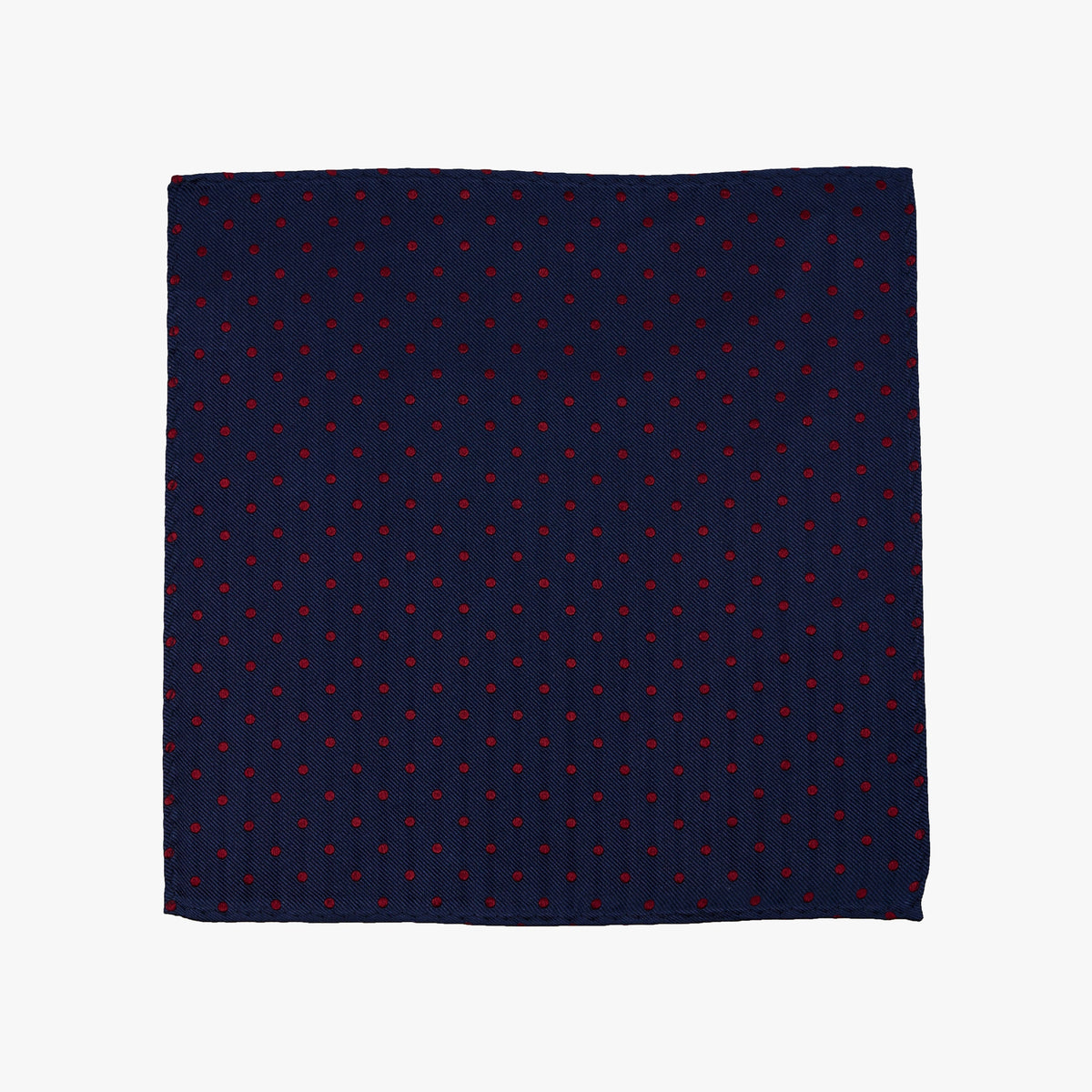 Einstecktuch in Blau mit roten Punkten navy Bild 2