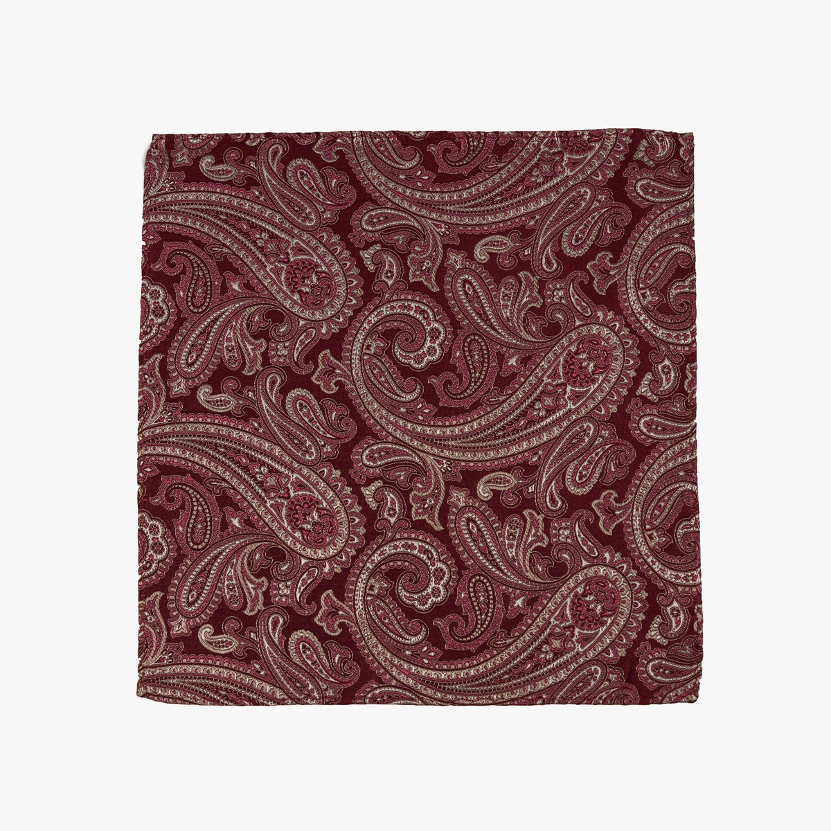 Einstecktuch in Rot mit Paisleymuster red Bild 2