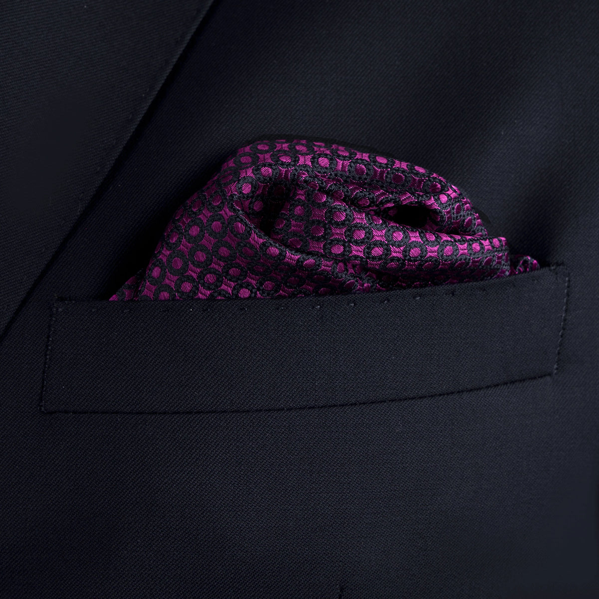 Einstecktuch in Violett und Blau fuchsia Bild 1