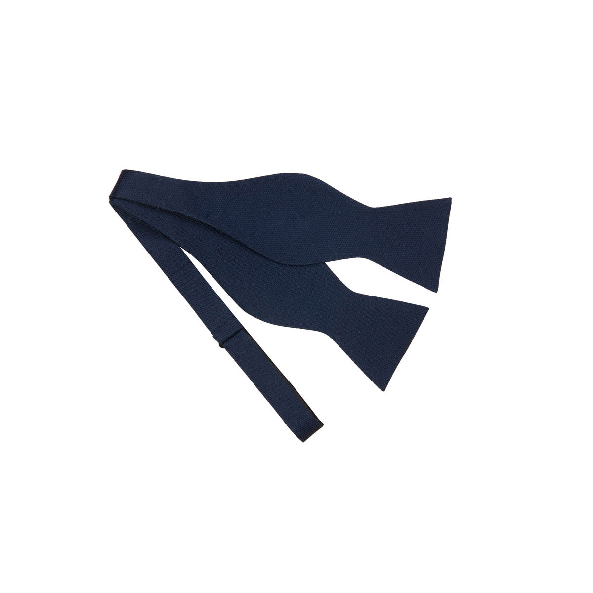 Fliege aus Seide in uni dunkelblau dkl. blau Bild 3